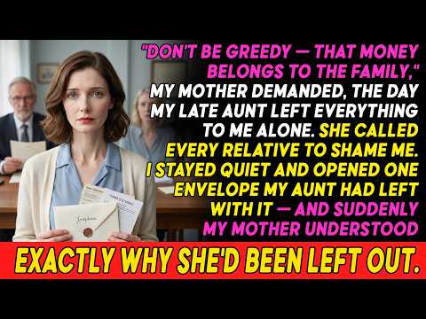 My Mother Phoned Every Relative to Shame Me—Until My Aunt's Sealed Envelope Did the Talking