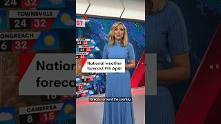Angie Asimus presents the national weather forecast for 9th April