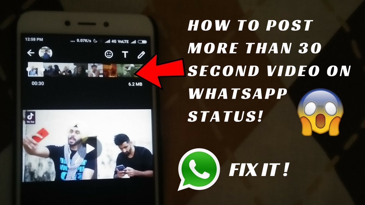 How To Post More Than 30 Second Video on WhatsApp Status ! WhatsApp ...