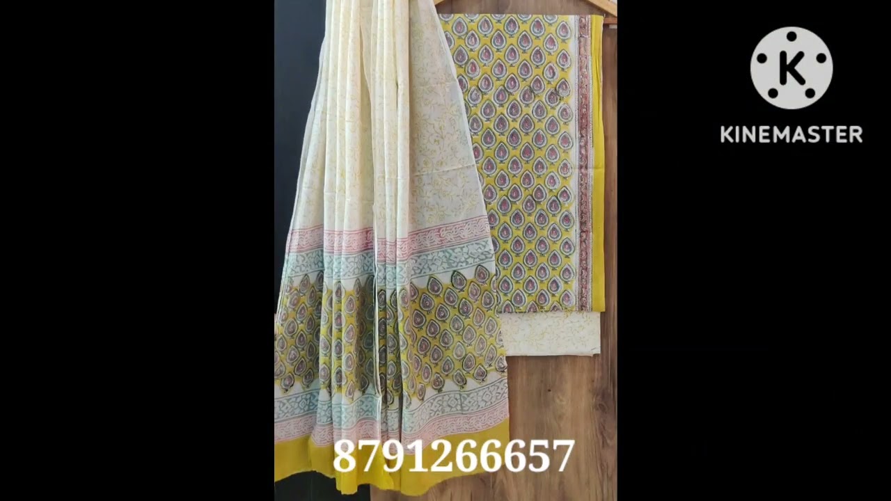 Pure Cotton Hand Block Printed suits available 