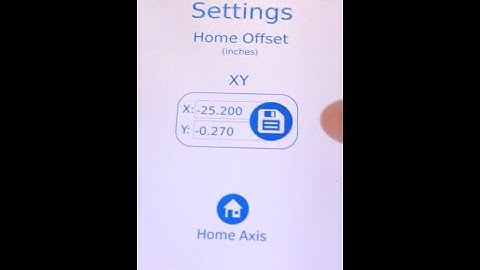 Fusion XY Home Calibration