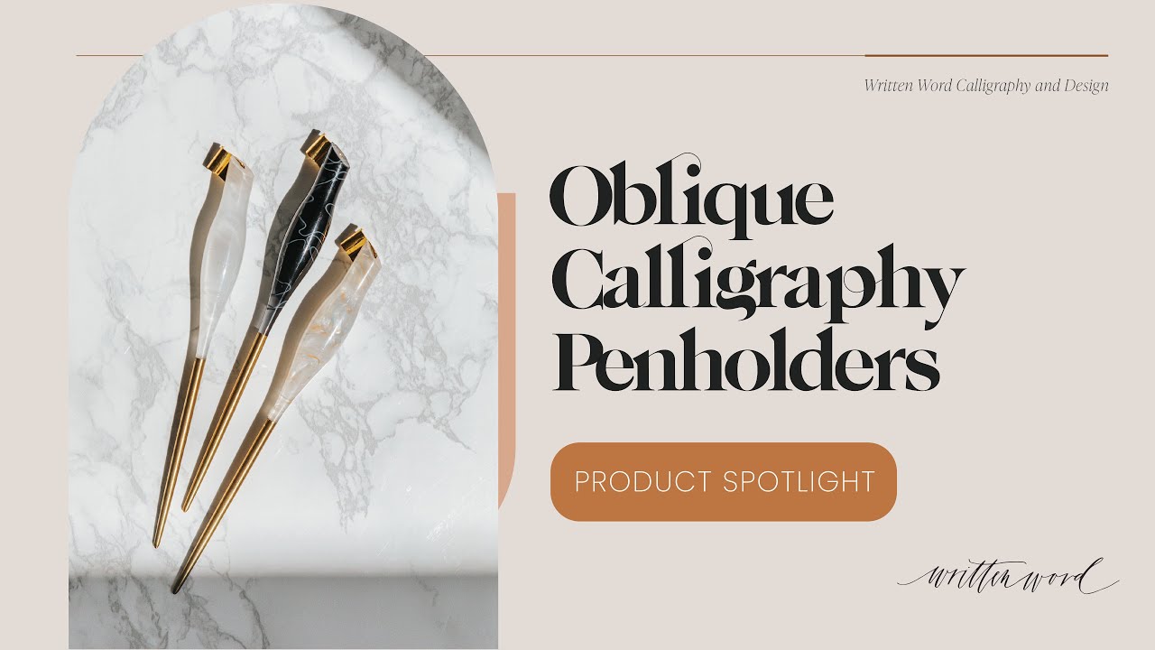 Modern Oblique Calligraphy Penholder  Resin Calligraphy Pens – Written  Word Calligraphy and Design
