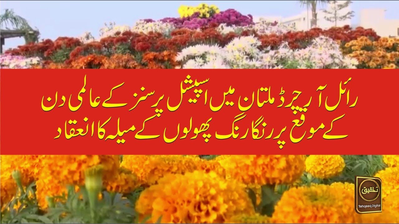 Royal Orchard Multan organized flower fair on Special Persons Day ...