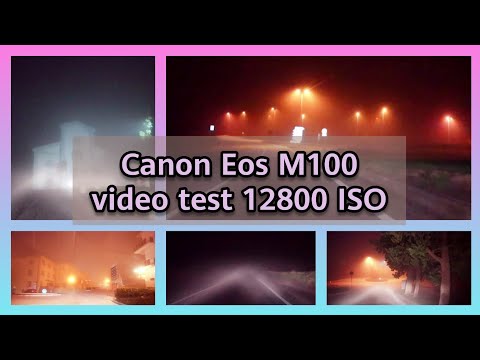 Video Test: Canon Eos M100 a 12800 ISO con Nebbia invernale di Notte in Basso Molise Italia