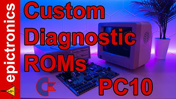 Custom Diagnostic ROMs on the Commodore PC-10. Repairing traces and testing logic chips with TL866