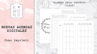 📓 Imprime una agenda o planner digital para tus Midori Traveler&#39;s notebook