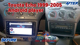 Toyota Echo 1999-2005 installation Double Din Car Stereo Android Player GPS,USB  Bright King #car