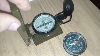 Lensatic Compass vs. Cheap Compass