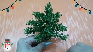 طريقه عمل شجره الكريسماس بالخرز بطريقه سهله diy christmas how to do christmas tree with beads