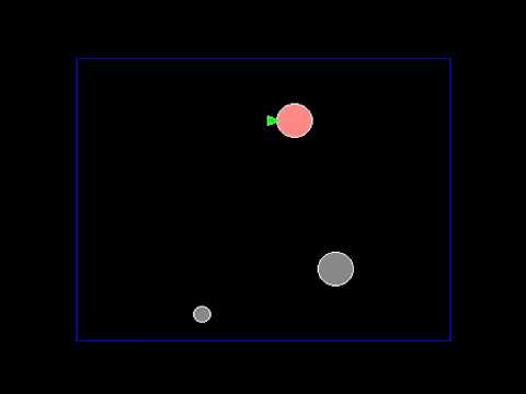 Asteroids-style game evolution on Amiga 1200 coded in Blitz Basic 2