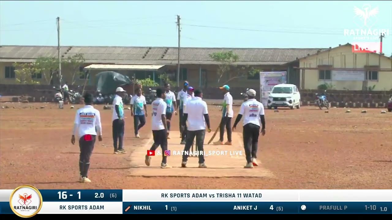 RK Sports Adam Vs Trisha 11 Watad At Jay Bhim Premier League 2025 || Khandala,Ratnagiri.