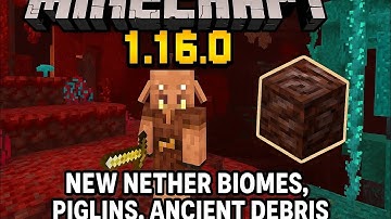 Minecraft 1.16 bedrock edition (first nether biomes ) - nether update