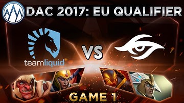 Liquid vs Secret Game 1 - DAC 2017 Europe Qualifier: Playoffs - @DotaCapitalist & @BTSGoDz