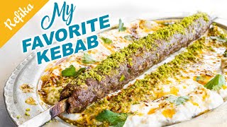 You Can Make Kebab at Home Easily 👍Pistachio Shish Kebab Over Alinazik