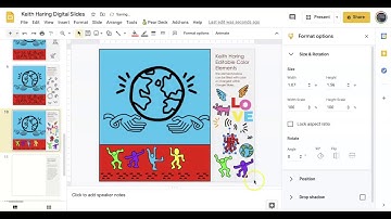 Keith Haring Interactive Google Slides Art Project Preview