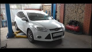 Замена подушки двигателя со стороны ГРМ на Ford Focus 3 1,6 Форд Фокус 2013 года