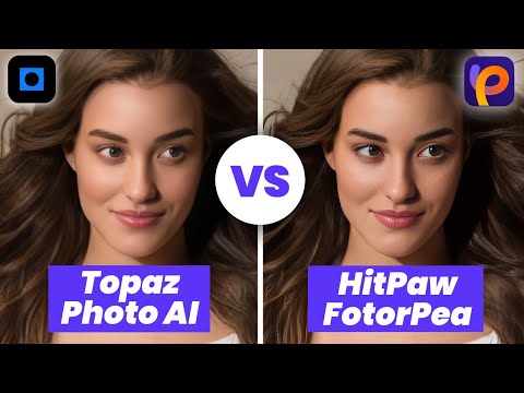 HitPaw FotorPea VS Topaz Photo AI Best AI Photo Enhancer Comparison 2025