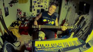 Falling Further.  Fates Warning. Bass cover