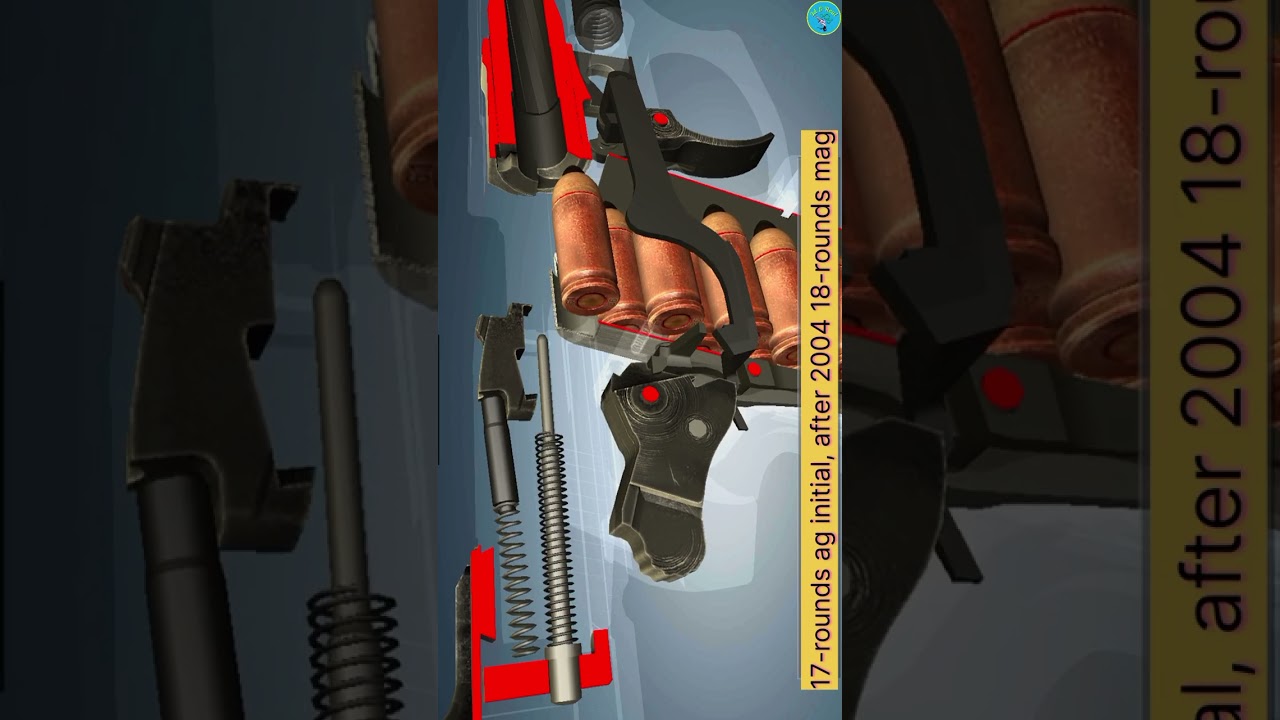 hammer pin strike mechanisam of pistol.