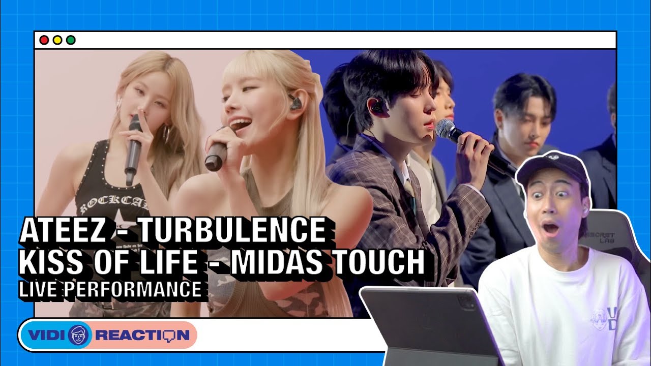 Indonesian Singer reacts to ATEEZ(에이티즈) - Turbulence & Kiss Of Life - Midas Touch Live Performance