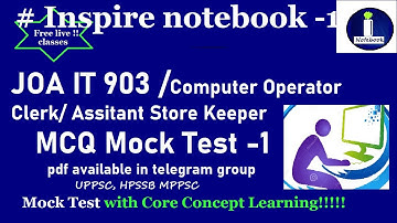 JOA IT 939  | Basic Computer Knowledge | Computer Fundamental