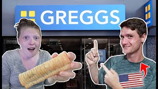 'We Weren't Expecting this!' Americans First Time Trying GREGGS!