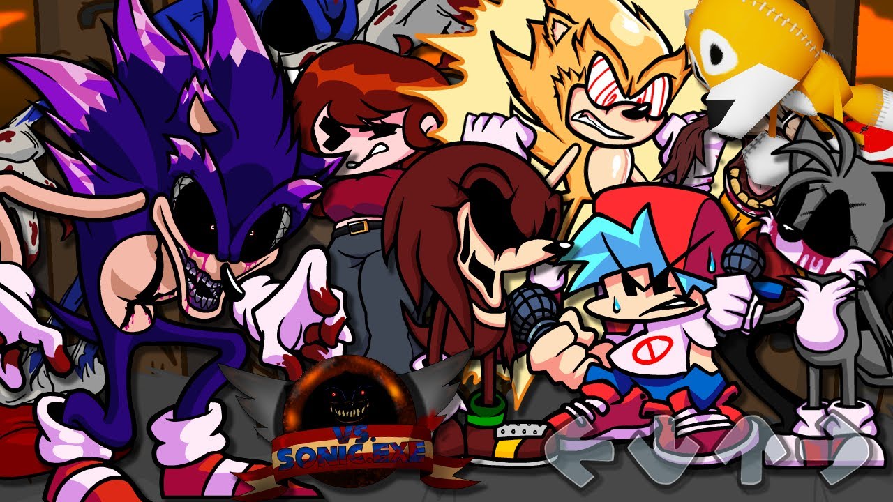 PghLFilms представляет «Полный мод Sonic.Exe» в Friday Night Funkin'
