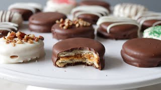 Chocolate Covered Peanut Butter Ritz Cracker Treats Recipe