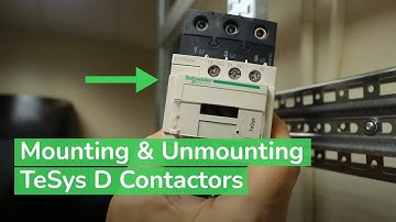 Mounting & Unmounting TeSys D Contactors to DIN Rails | Schneider Electric Support