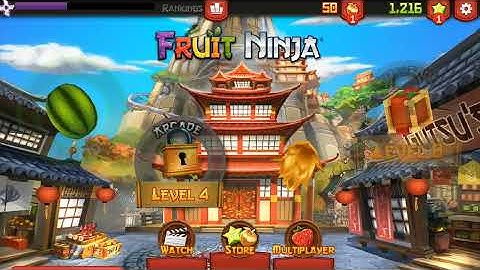 Fruit Ninja: Gameplay Walkthrough Part 1 - Slicing Fruit! (iOS, Android)