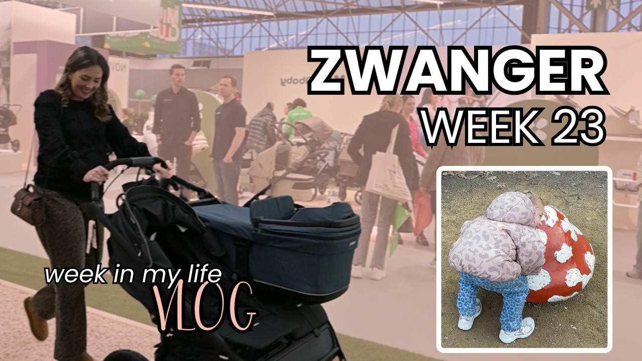 23 WEKEN ZWANGER 🤰​| Dagje EFTELING 🍄 NEGENMAANDENBEURS 🛍️​NESTELDRANG 🧼​| MATHIA