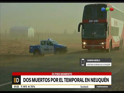 Neuquén: dos muertos por el temporal - Telefe Noticias