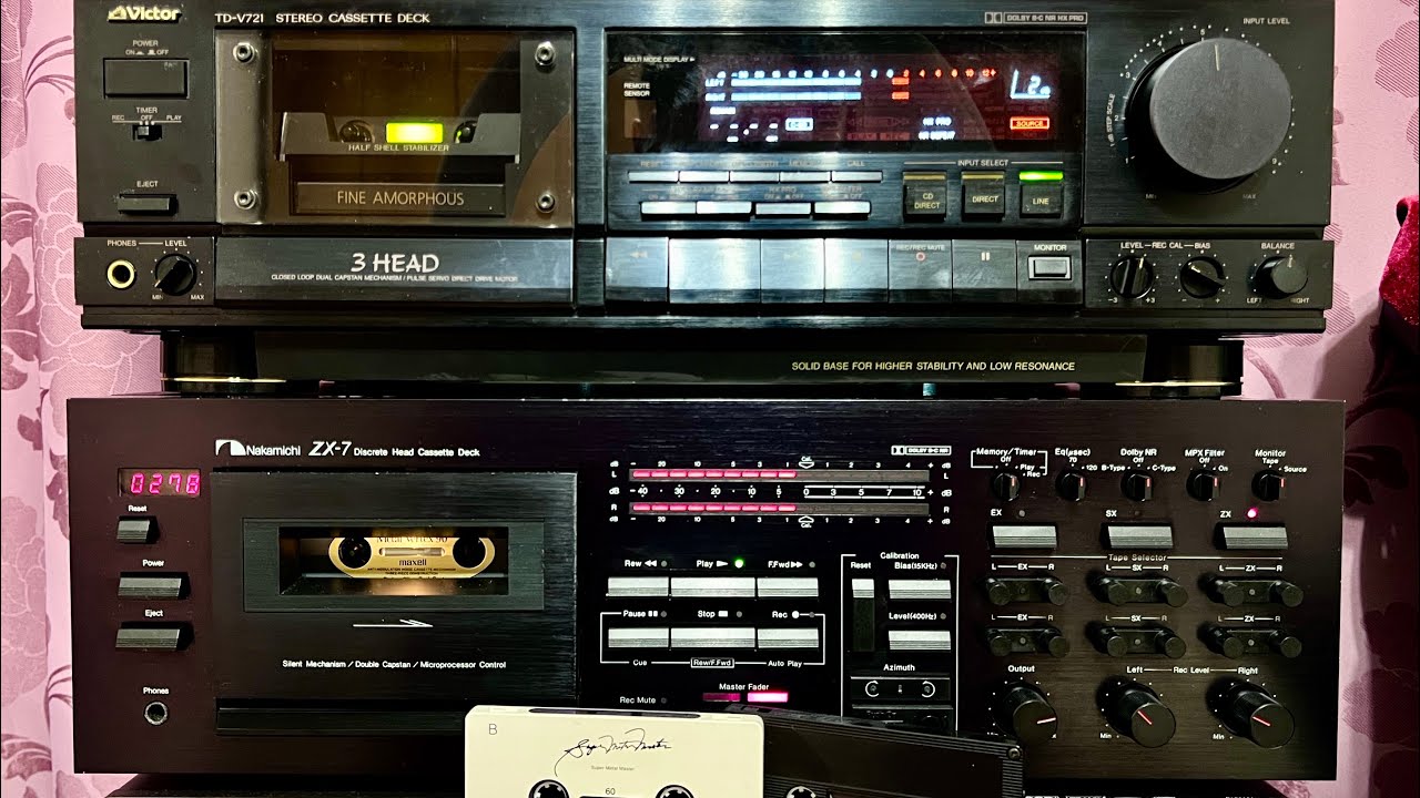 Секрет звука Victor TD-V721. & Nakamichi ZX7 - YouTube