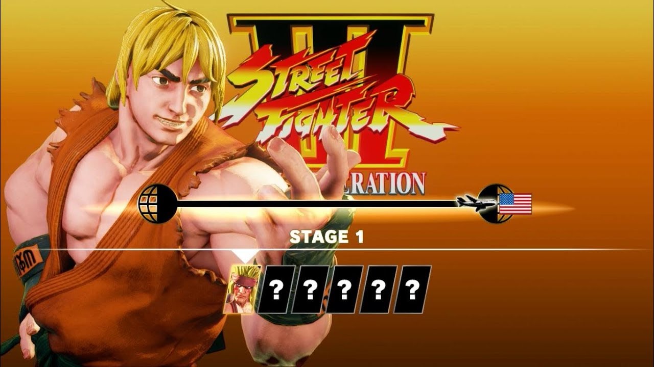 SFV AE - Ken Masters Arcade Mode (Full) [Street Fighter 3 Path]