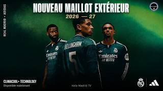 🔥 Nouveau maillot extérieur du Real Madrid 2026/27 dévoilé ! Il est magnifique