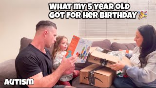 Autism | What My 5 Year Old Got For Her Birthday! Gift Ideas For Girls