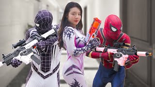 Team Spider-Man Vs Bad Guy Team In Real Life Live Action Story 2