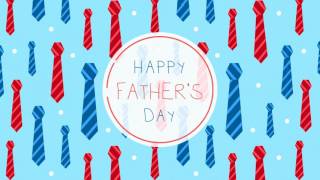 Happy fathers day GIF like Animation - Colorful ties