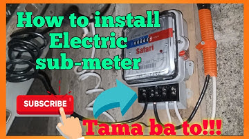 Paano e install Ang ganitong sub-meter(safari)