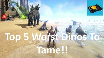 Top 5 Most Useless Dinosaurs In Ark!!!