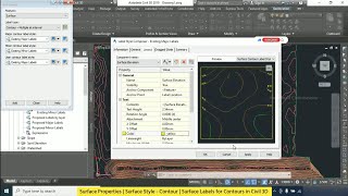 Surface Properties | Surface Style - Contour | Surface Elevation Labels for Contours in Civil 3D Guide
