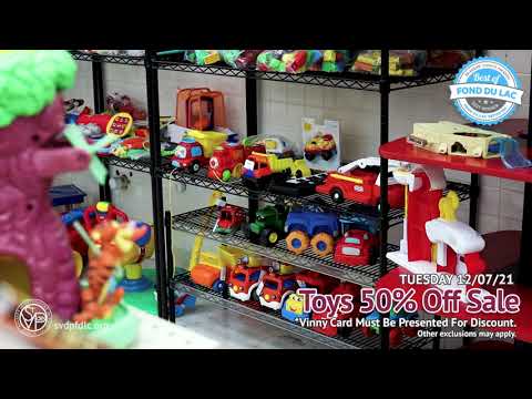 SVDP Fond du Lac: Toys 50% Sale (12/07/21)