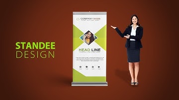 Simple Roll Up Banner Design in Photoshop - Corporate Roll Up Banner Design - Vertex Graphic