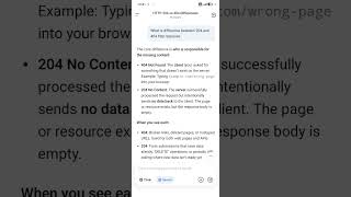 Http response 204 vs 404 