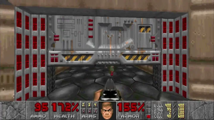 Doom 1993 E1M2 (Nuclear Plant) Nightmare 100% Items, kills, and secrets.