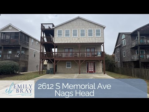 2612 S. Memorial Ave, Nags Head, NC home video tour
