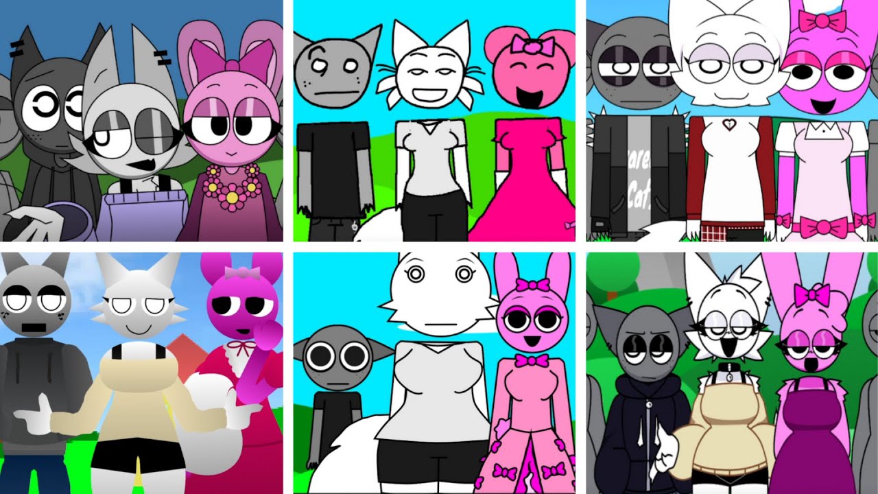 Incredibox - Sprunki but ONLY GRAY and WENDA and PINKI in ALL Human Edition