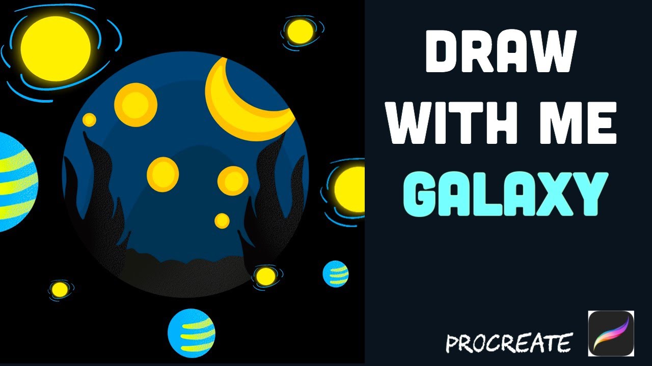 Galaxy on iPad Pro| Procreate tutorial - YouTube