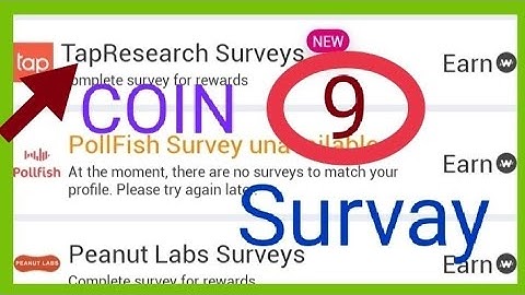 TapResearch Survays Earn 9 Coin | See Full Video