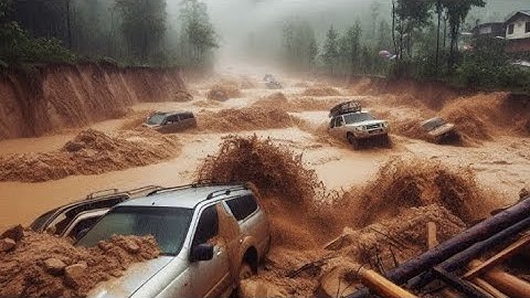 Now in Tyrol Austria!! An unprecedented flood devastated St Anton am Arlberg